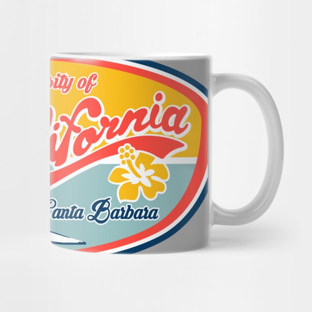 UC Santa Barbara UCSB Classic Surfer Design by Vector Deluxe